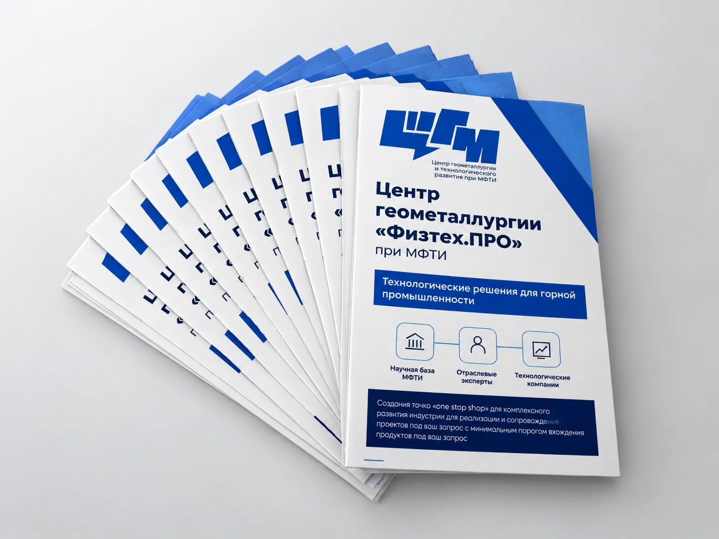 Буклеты-книжки А5 для Seismic-lab, разложенные веером